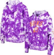 New Era Women's New Era Purple Phoenix Suns Brushed Cotton Tie-Dye Pullover Hoodie