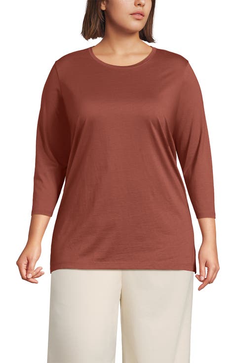 3/4 Sleeve Cotton Supima Tunic