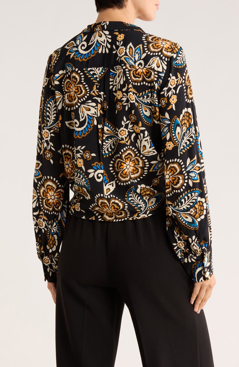 Karen Kane Long Sleeve Tie Front Top, Alternate, color, 