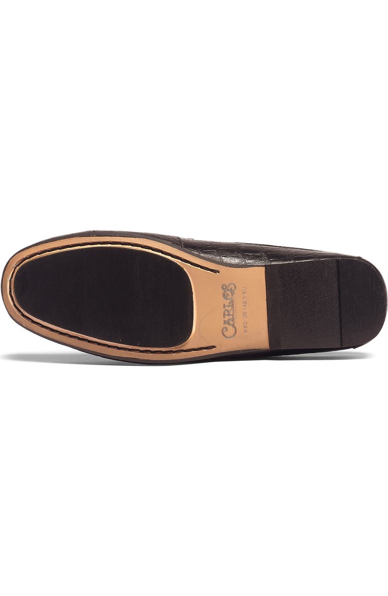 CARLOS SANTANA Cronos Alli Croc Embossed Mule, Alternate, color, Black