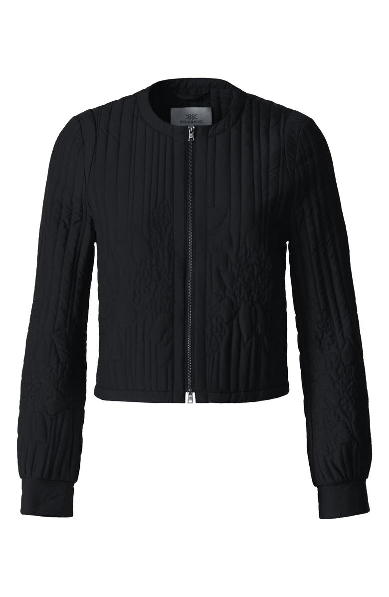Soia & Kyo Reita Quilted Jacket, Alternate, color, Black