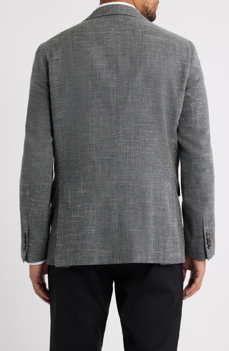 Jack Victor Midland Plain Weave Sport Coat, Alternate, color, Olive