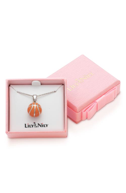 Lily Nily 3d Basketball Necklace In Silver