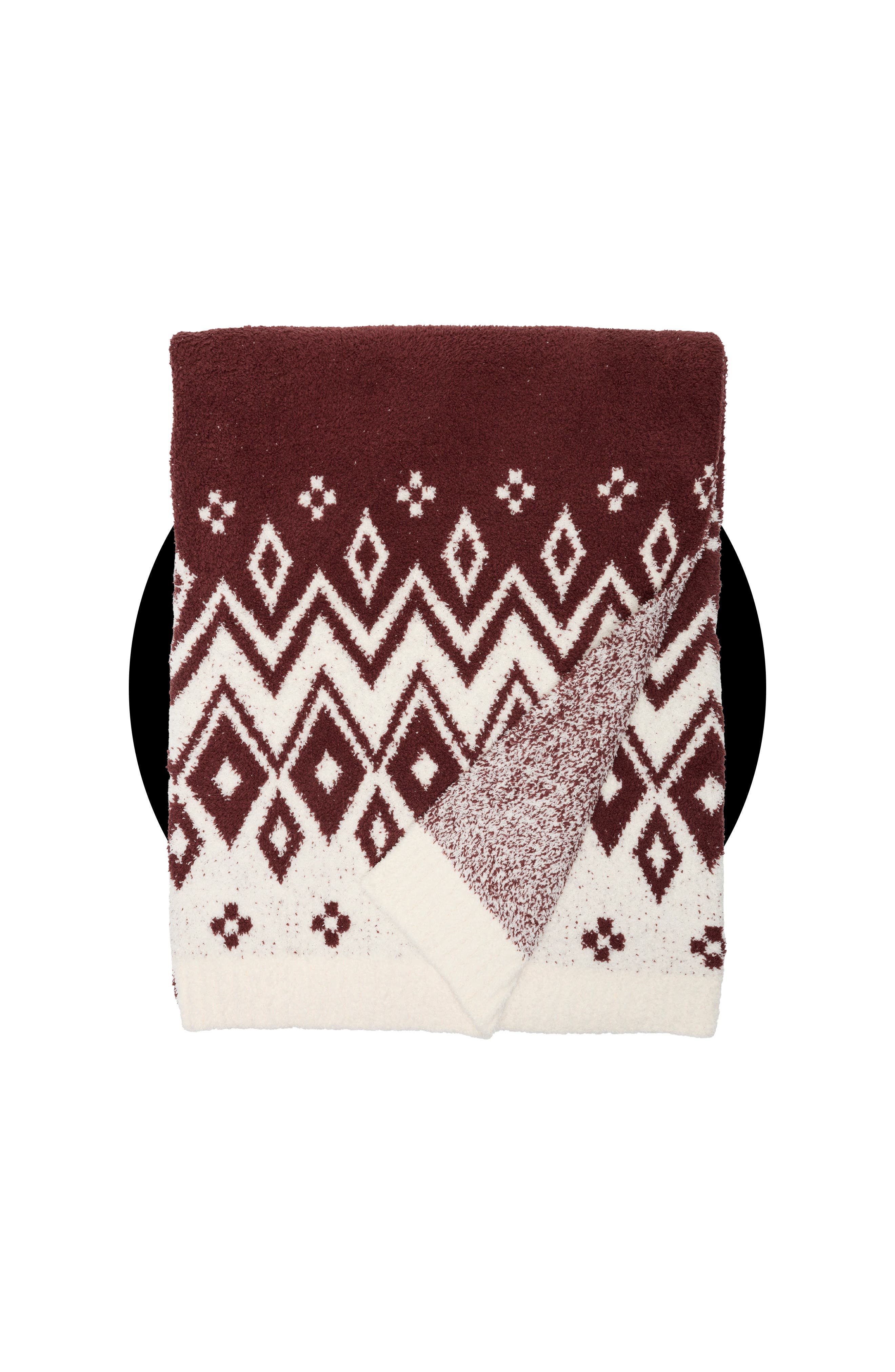 DEEP AUBERGINE/ CREAM