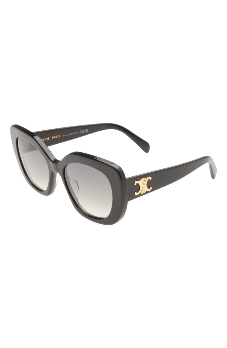 CELINE Triomphe 55mm Rectangular Sunglasses, Alternate, color,