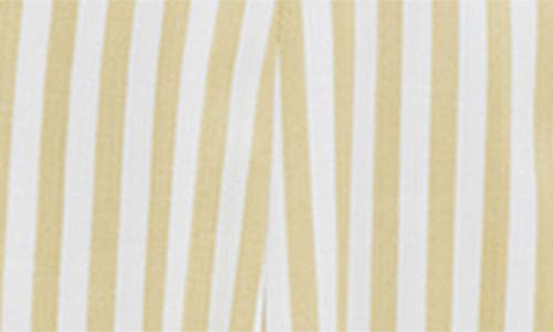 City Chic Charli Stripe Button-up Midi Dress In Ivory Stripe