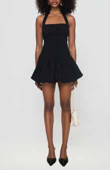 Princess Polly Gigli Bubble Hem Halter Minidress