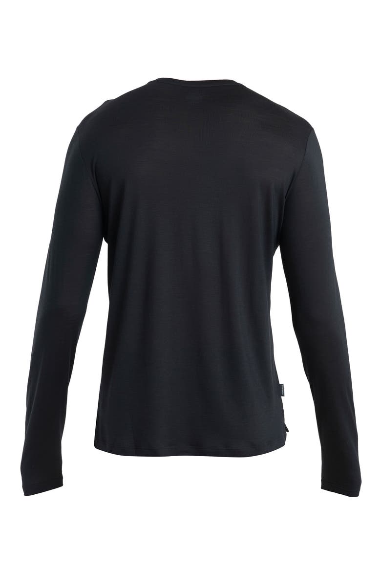 Merino 125 Cool-Lite™ Sphere Long Sleeve T-Shirt, Alternate, color, BLACK