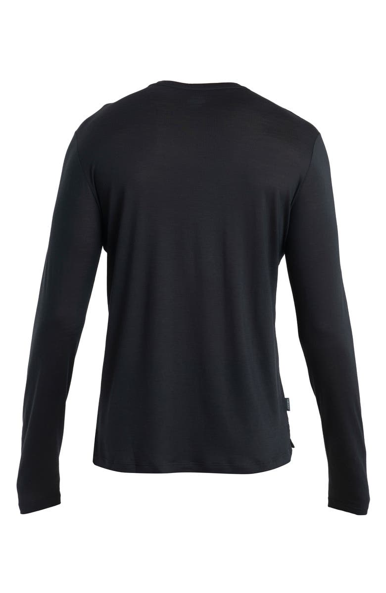 Icebreaker Merino 125 Cool-Lite<sup>™</sup> Sphere Long Sleeve T-Shirt, Alternate, color, Black