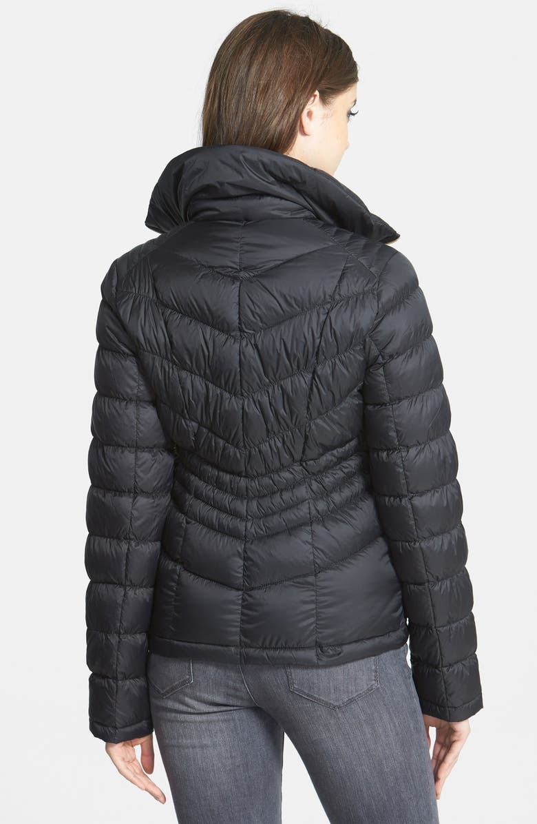 MICHAEL Michael Kors Packable Short Ruched Down Jacket, Alternate, color, 