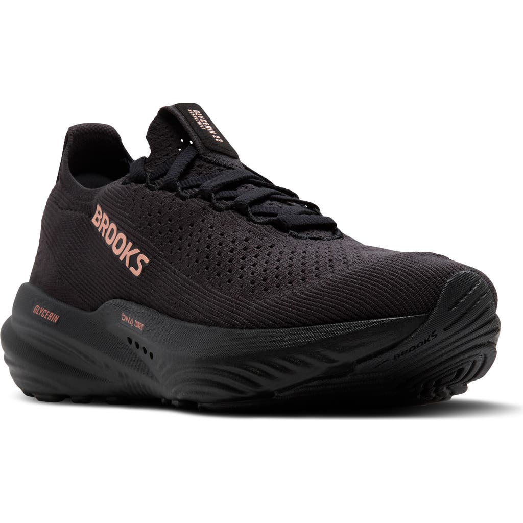 Brooks Glycerin Stealthfit 22 Running Shoe In Black
