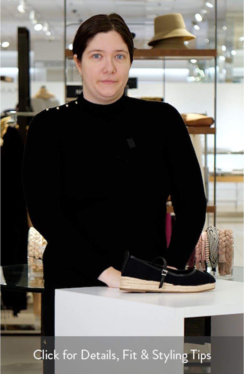 Haizley Waterproof Espadrille Mary Jane Flat, sales video thumbnail