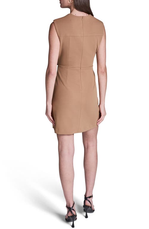 Bcbg Plry Button-front Vest Minidress In Neutral