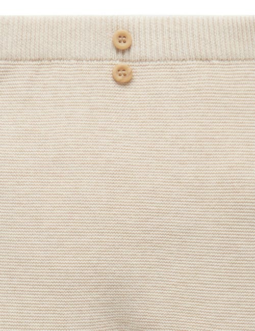 Purebaby Textured Knit Legging In Brown