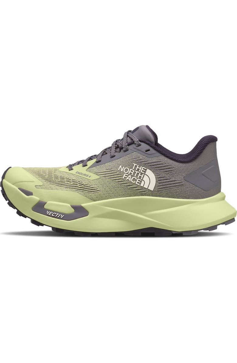 The North Face VECTIV<sup>™</sup> Enduris 4 Trail Running Shoe, Main, color, Transcendent Grey/ Lemon Mist