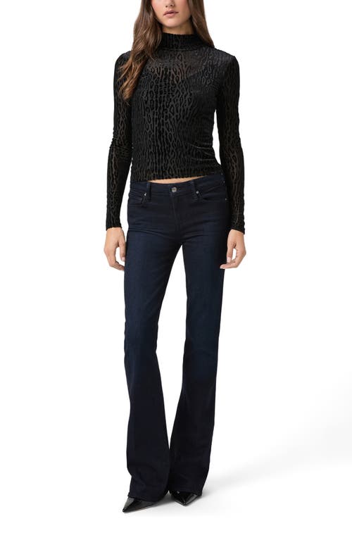 Paige Laurel Canyon Mid Rise Bootcut Jeans In Blue