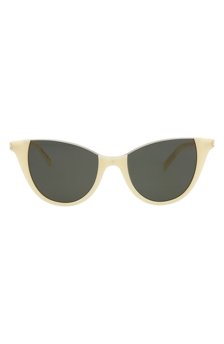 Saint Laurent 52mm Cat Eye Sunglasses, Main, color, 