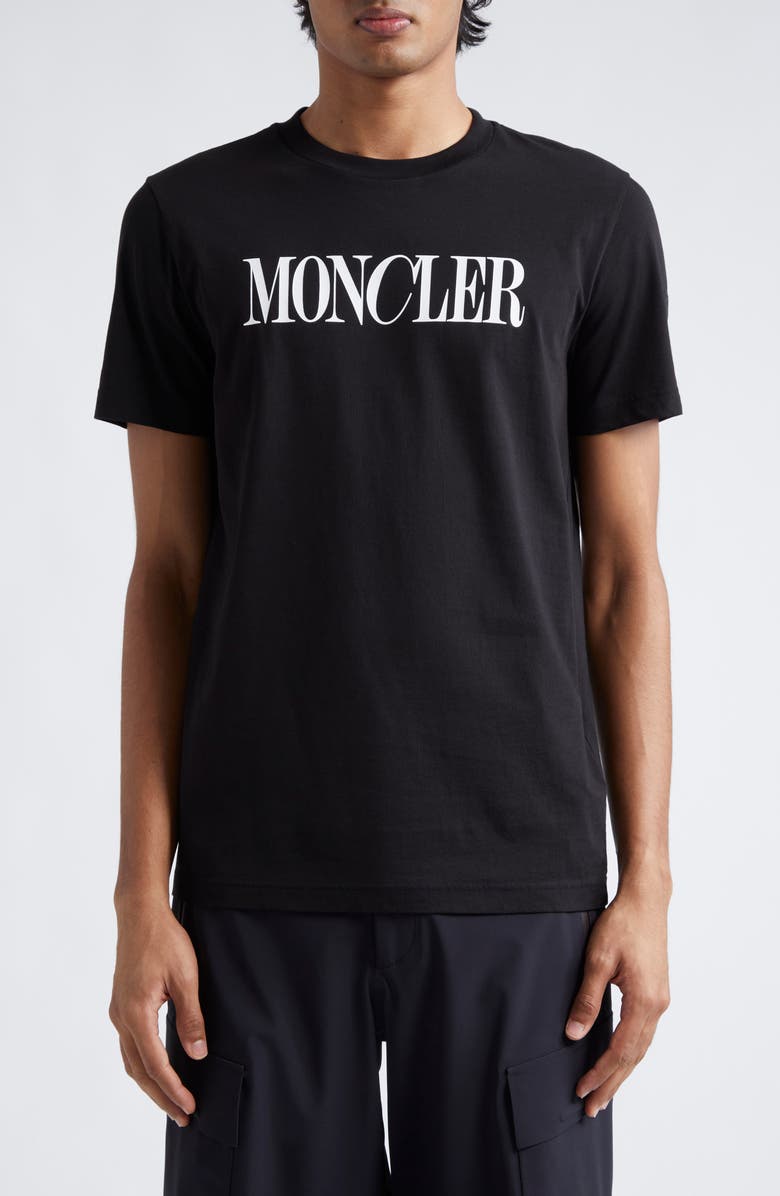 Moncler Cotton Logo Graphic T-Shirt, Main, color, 