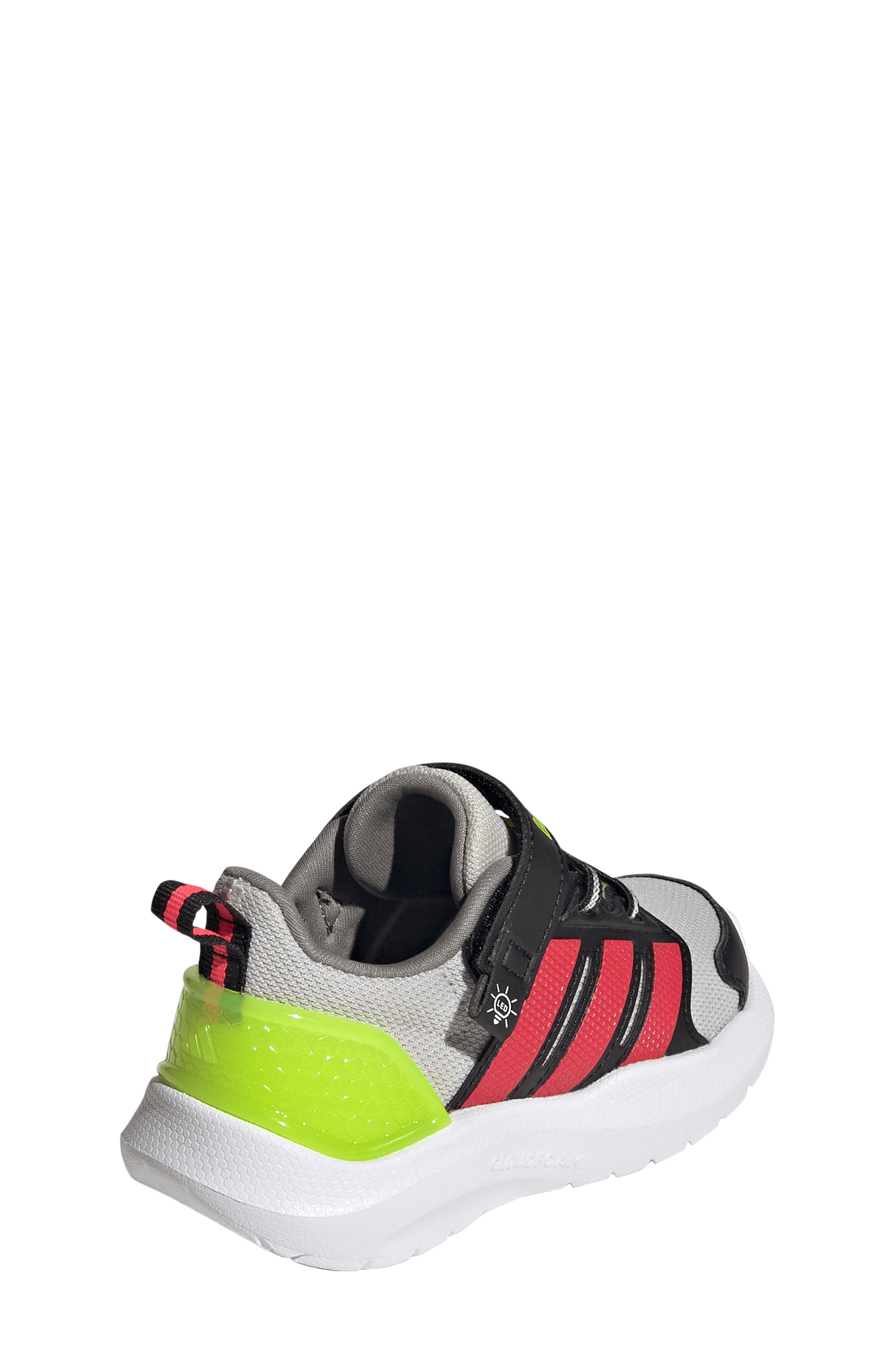 adidas Kids' Lightorama Sneaker, Alternate, color, Grey/ Lucid Red/ Lucid Lemon