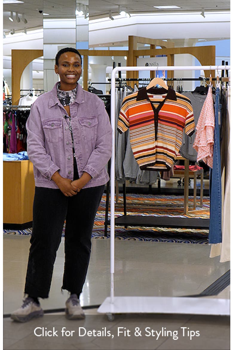 Sable Stripe Knit Polo video