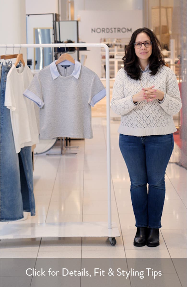 Stuyvesant Mixed Media Top, sales video thumbnail