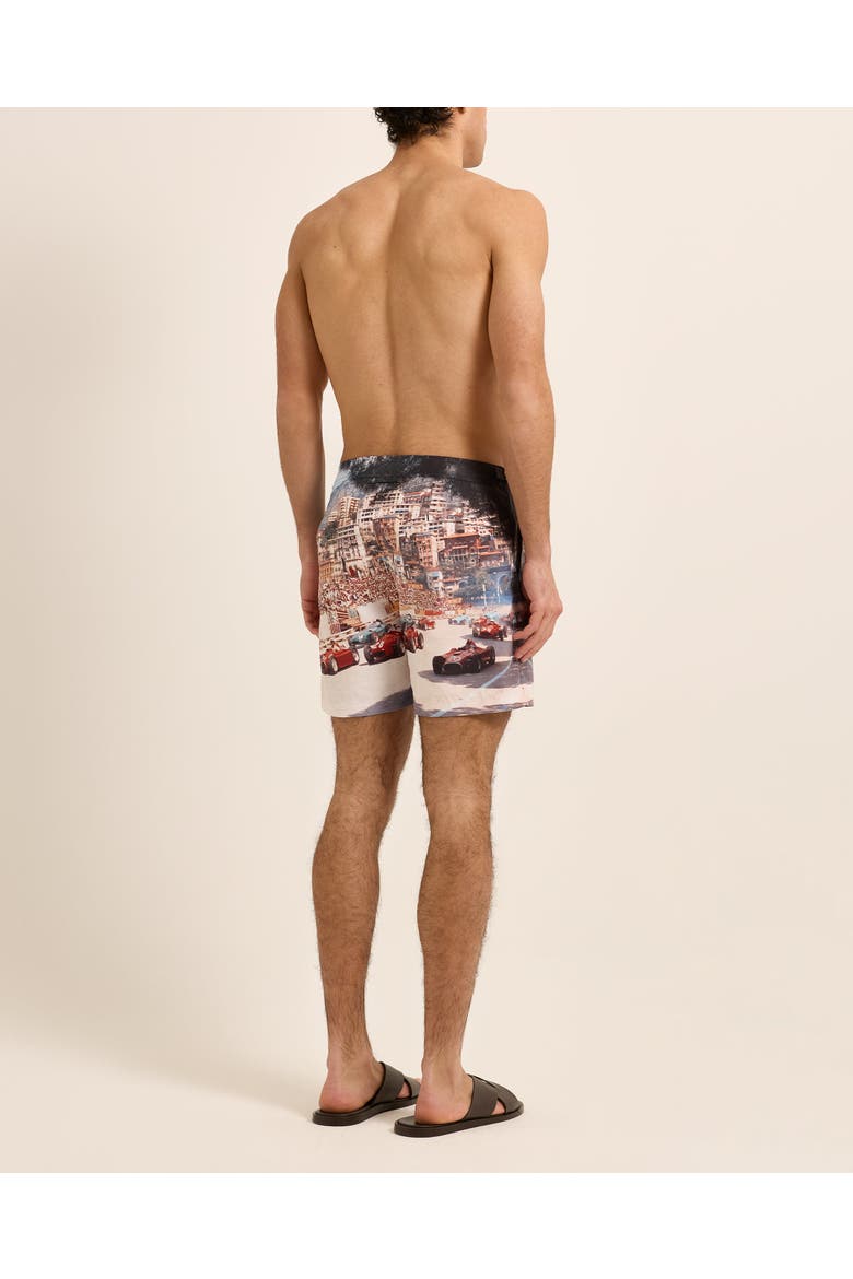 Bulldog Mid-Length Swim Shorts, Alternate, color, START YOUR ENGINES