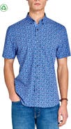 CONSTRUCT Slim Fit Clustered Floral Recycled 4-Way Stretch Performance Short Sleeve Shirt