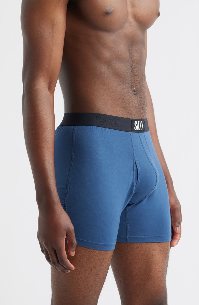 SAXX Assorted 2-Pack Ultra Super Soft Boxer Briefs, Alternate, color, Batik Stripe/ Dark Denim