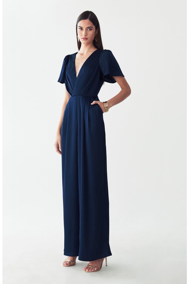 Imani Jumpsuit, Alternate, color, Navy Blue