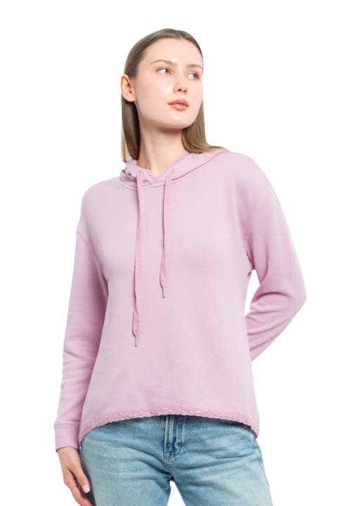 Hi Lo Lace Hem Hoodie