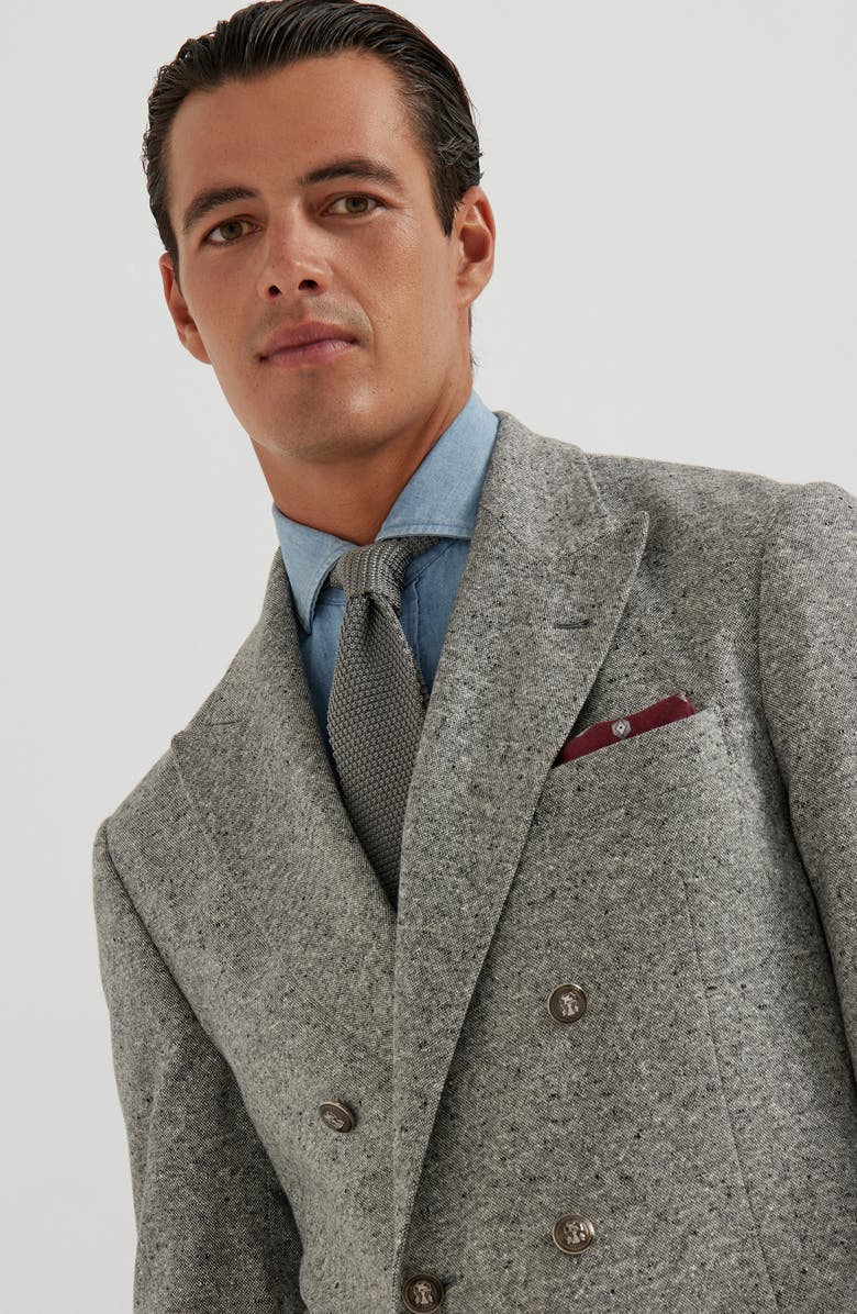 Brunello Cucinelli Knit necktie, Alternate, color, 