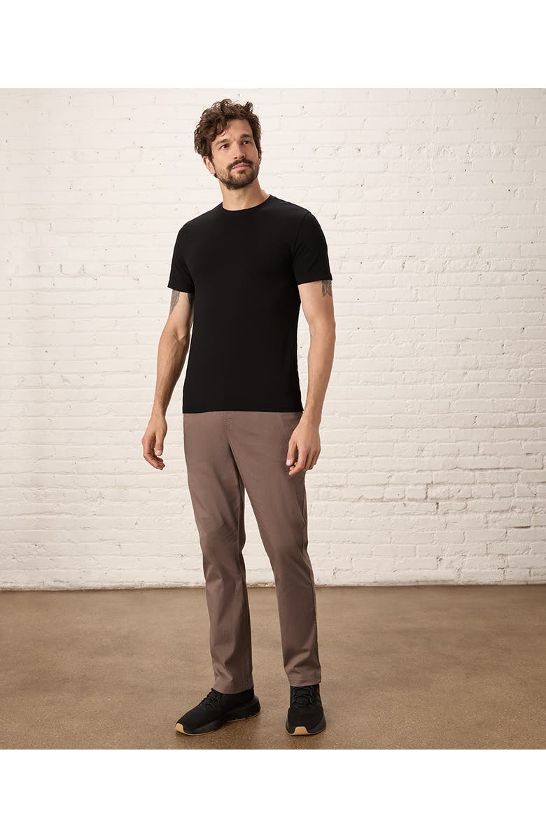 Pact Luxe Essential Slim Fit Crewneck Tee Made With Organic Cotton, Alternate, color, Black