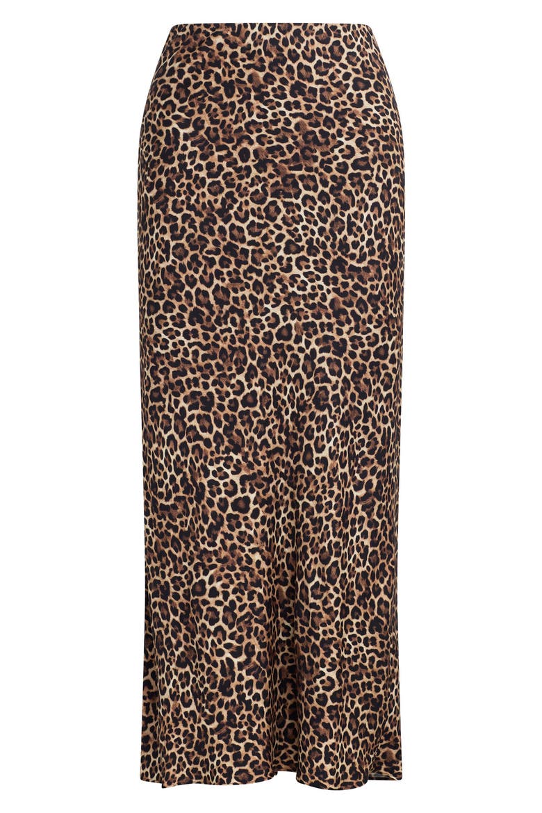 The Favorite Leopard Print Midi Skirt, Alternate, color, LEOPARD