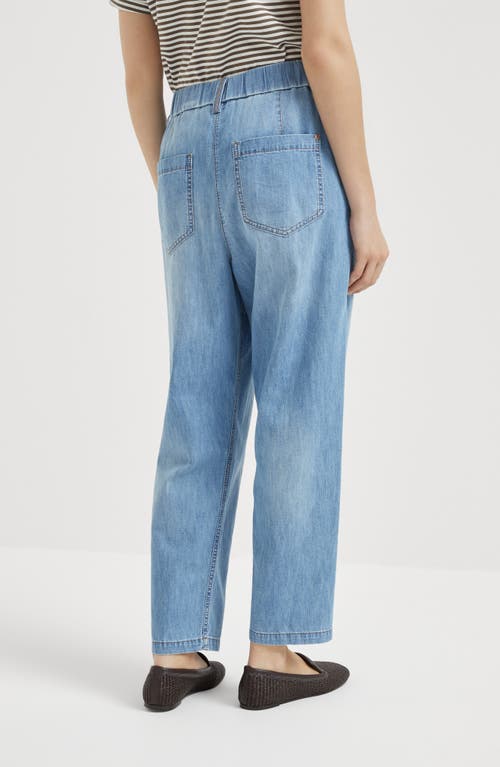 Brunello Cucinelli Jeans Pants In Light Blue Denim