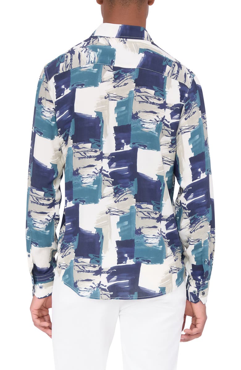 Julian Paisley EcoVero<sup>™</sup> Viscose Button-Up Shirt