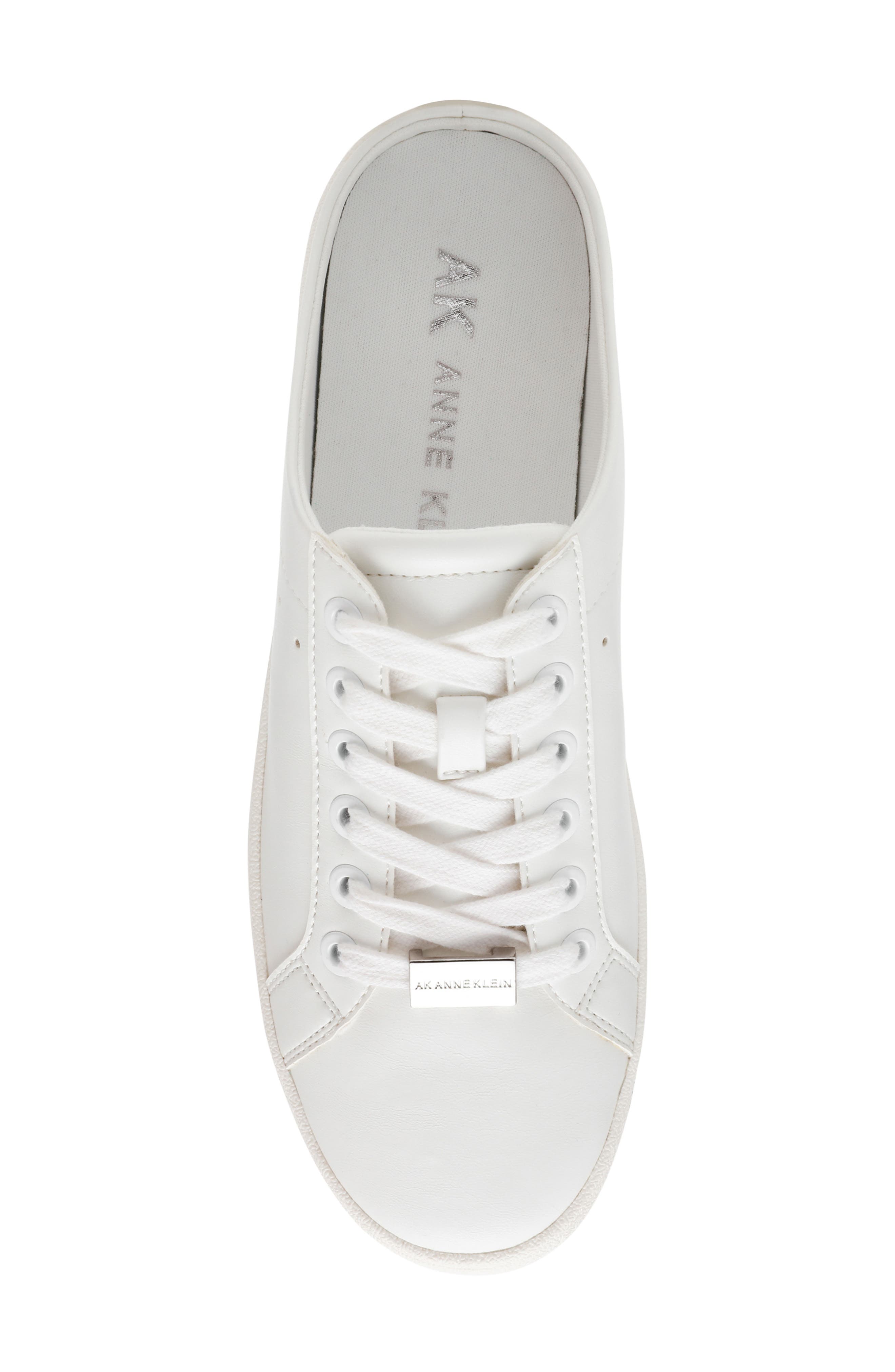Anne Klein Acecia Mule Sneaker, Alternate, color, White Nappa Pu
