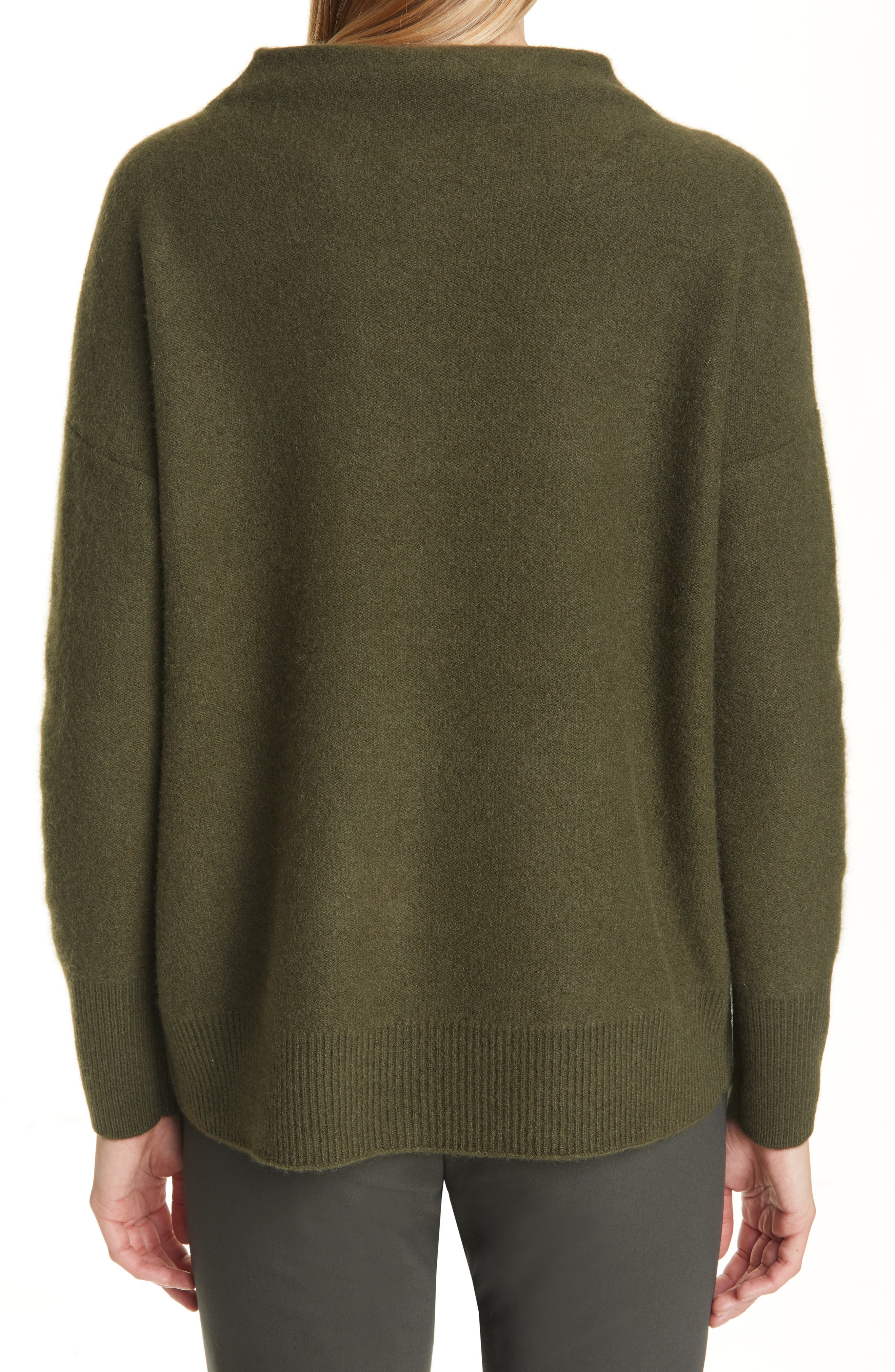 Funnel Neck Boiled Cashmere Sweater - image 2