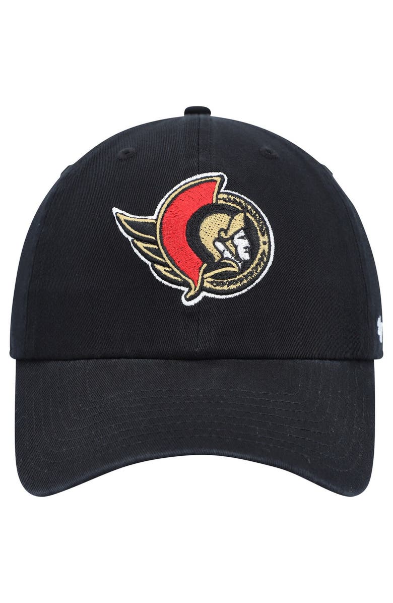 '47 Men's '47  Black Ottawa Senators Clean Up Adjustable Hat, Alternate, color, Black