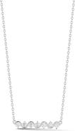GLAZE JEWELRY Cubic Zirconia Bar Pendant Necklace
