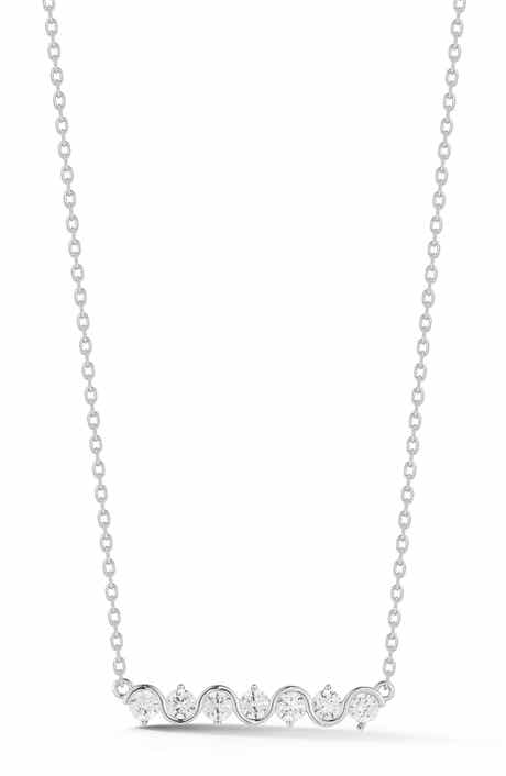 GLAZE JEWELRY Cubic Zirconia Bar Pendant Necklace