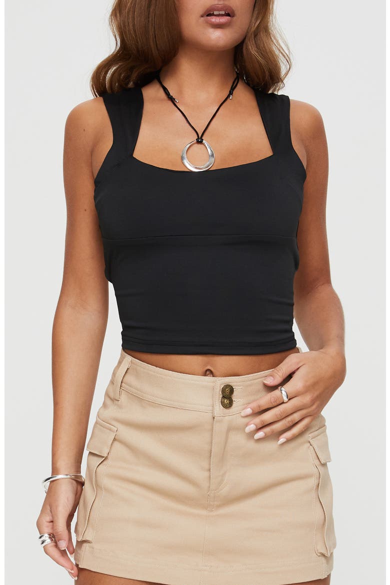 Imelda Open Back Tank, Main, color, BLACK
