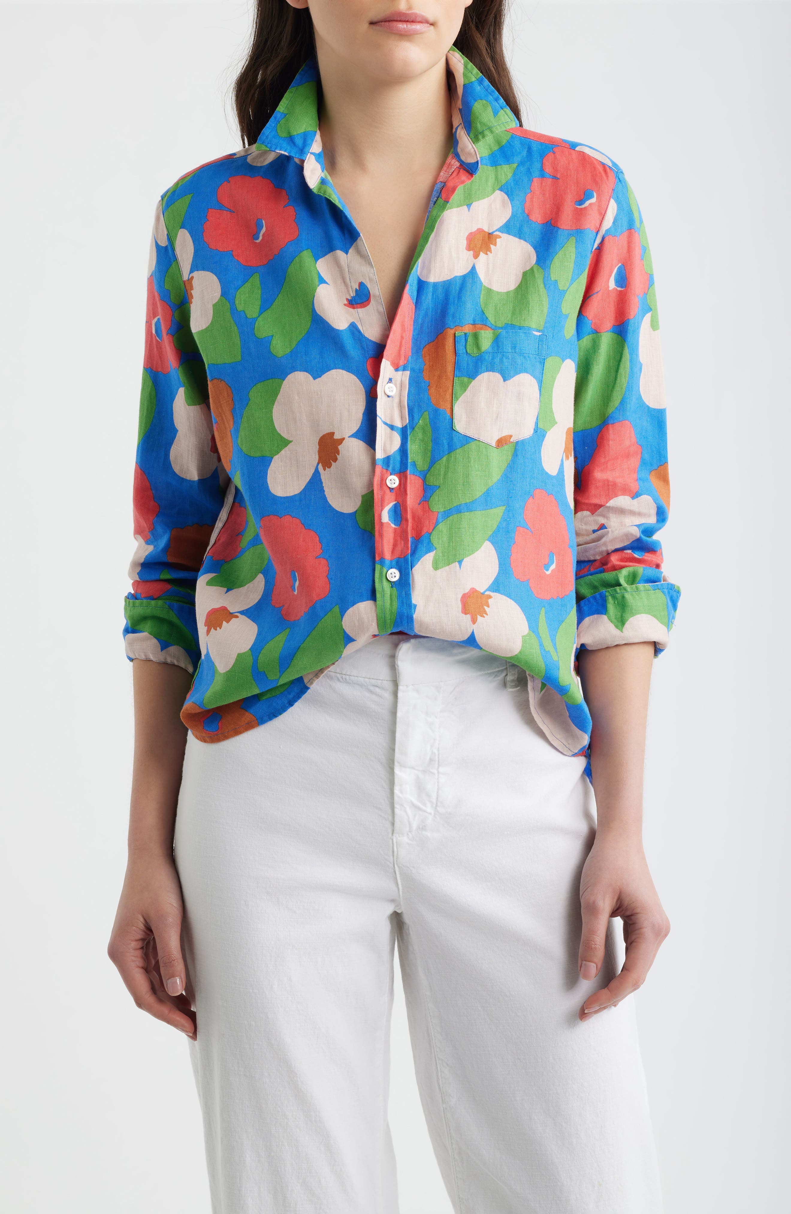 BRIGHT BLUE FLORAL