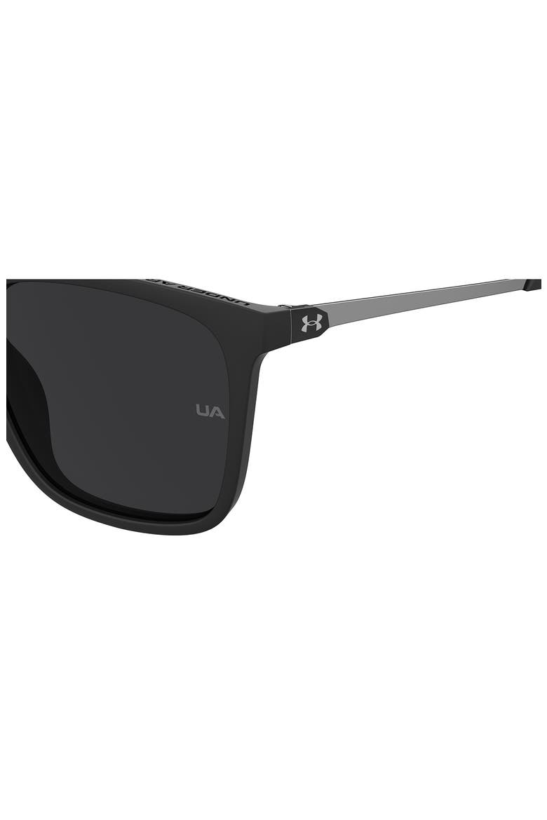 UAReliance 56mm Polarized Square Sunglasses, Alternate, color, MATTE BLACK