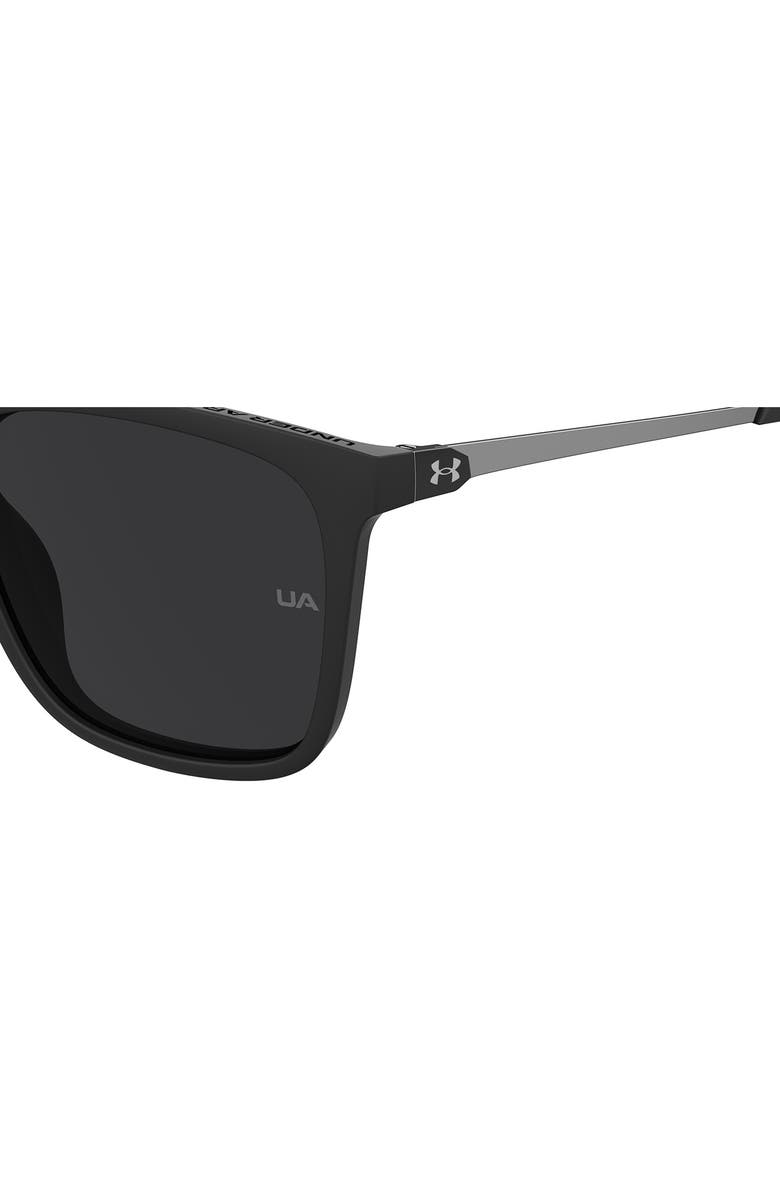 Under Armour UAReliance 56mm Polarized Square Sunglasses, Alternate, color, 