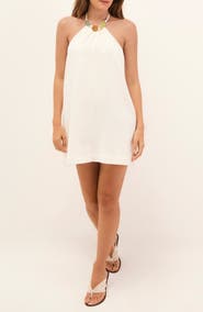 ViX Paula Hermanny Aiden Linen & Cotton Cover-Up Dress