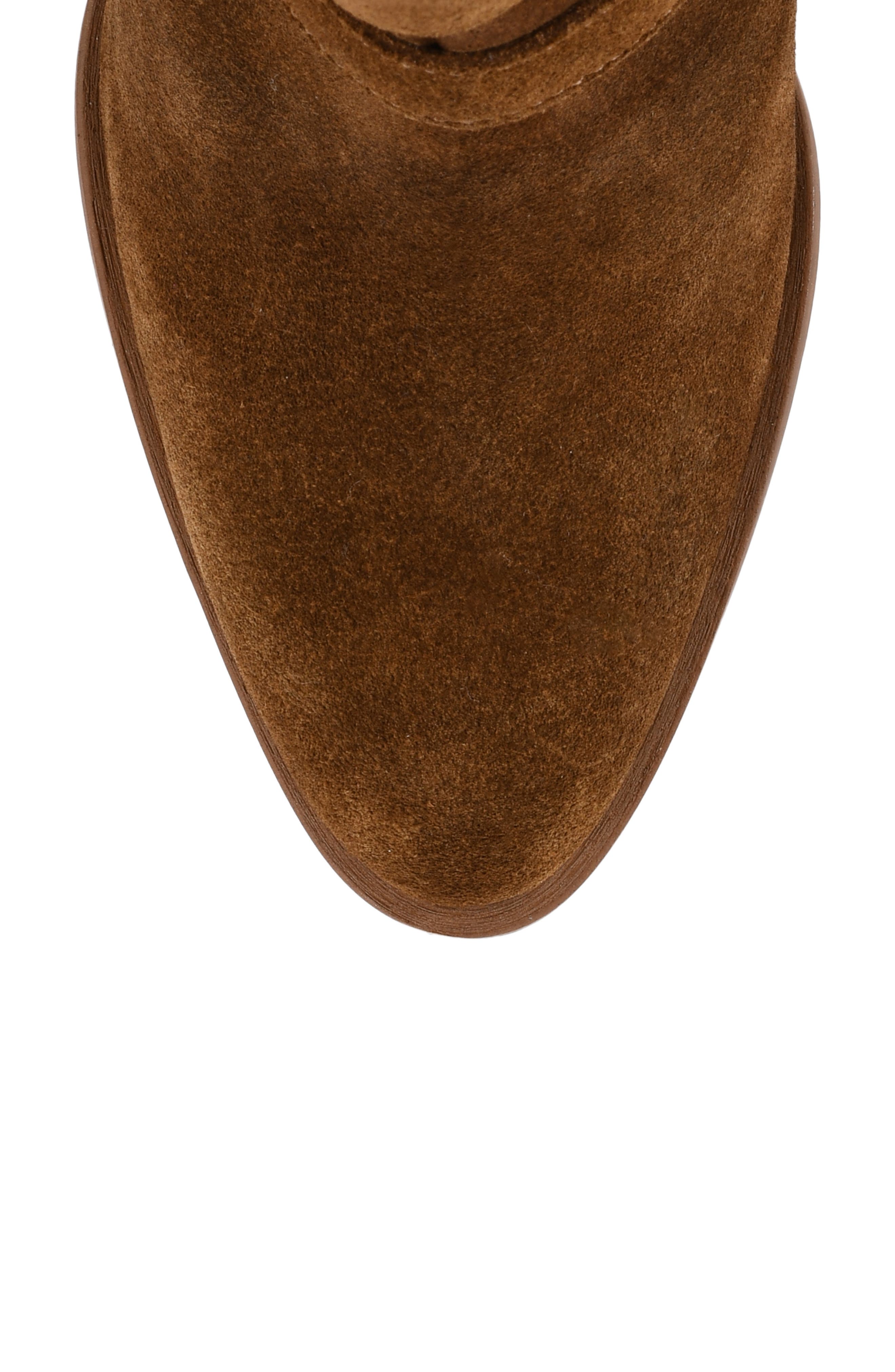 Pleaser Suede Bootie, Alternate, color, BROWN