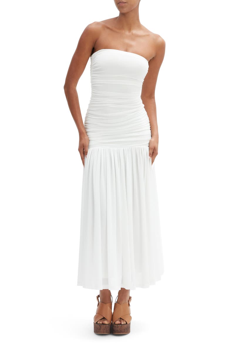 Solana Drop Waist Mesh Maxi Dress, Main, color, ORCHID WHITE