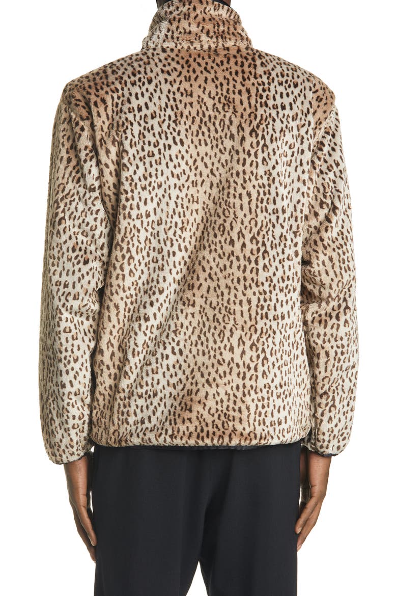 W.U. Leopard Faux Fur Jacket, Alternate, color, LEOPARD