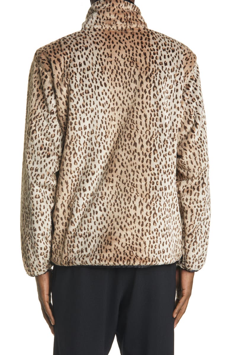Needles W.U. Leopard Faux Fur Jacket, Alternate, color,