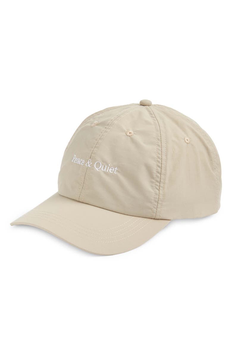 Museum of Peace & Quiet Logo Embroidered Dad Baseball Cap, Main, color, 